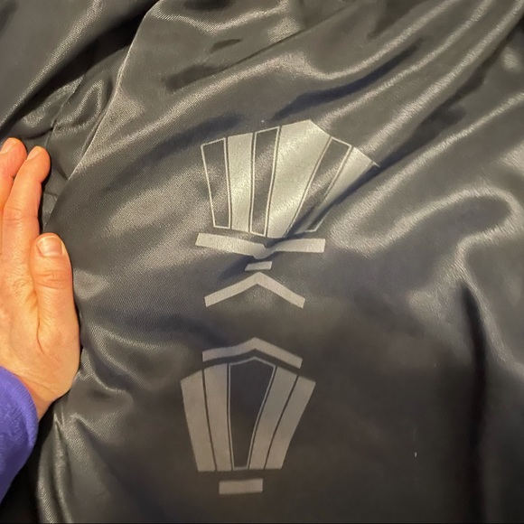 Maurizio Bonas Vintage Italy Green Black Shoulder Pads Bomber Coat Size 50 Large - Picture 10 of 12